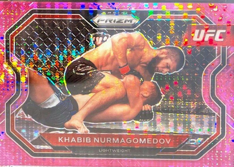Khabib Nurmagomedov 2021 Panini Prizm UFC Base #181 Pink Pulsar