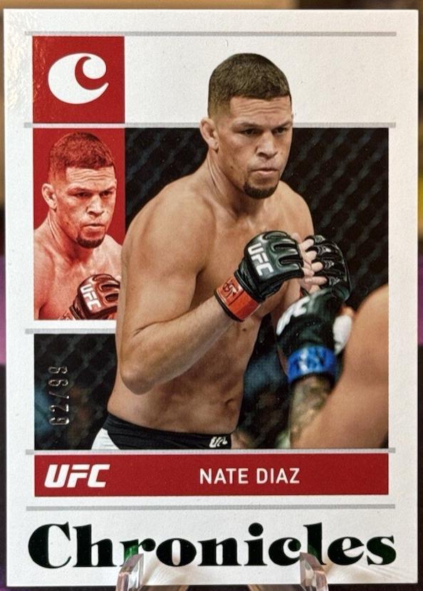 Nate Diaz 2022 Panini Chronicles UFC Base Chronicles #9 Green