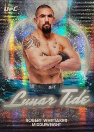 Robert Whittaker 2025 Topps Midnight UFC Lunar Tide #LT-18 Black Light