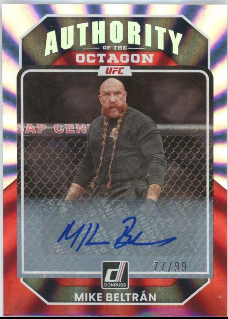 Mike Beltran 2023 Panini Donruss UFC Authority of the Octagon Signatures #221 Laser