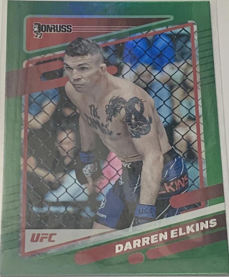 Darren Elkins 2022 Panini Donruss UFC Base #167 Green