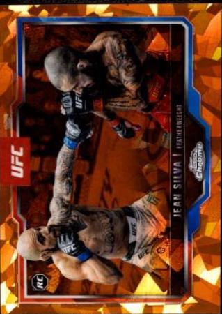 Jean Silva 2025 Topps Chrome Sapphire UFC Base Sapphire #56 Orange Sapphire
