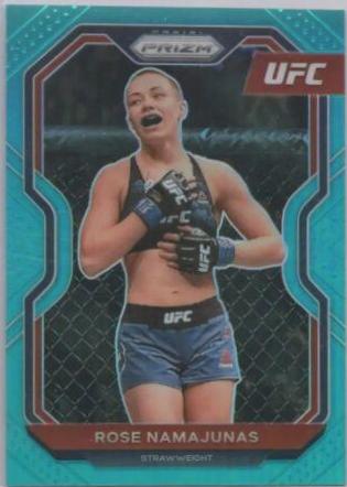 Rose Namajunas 2021 Panini Prizm UFC Base #31 Teal