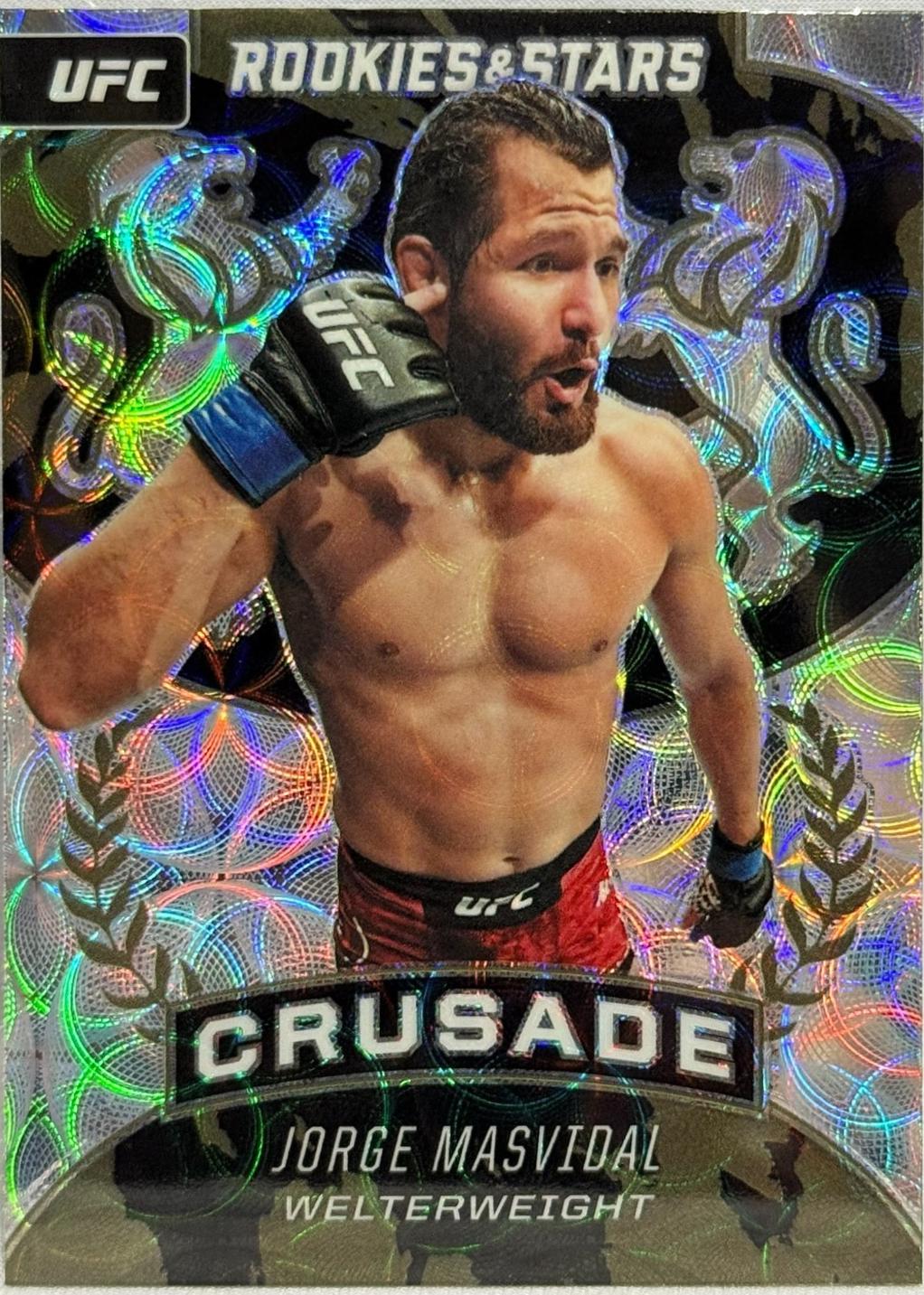 Jorge Masvidal 2021 Panini Chronicles UFC Base Crusade #221 Asia