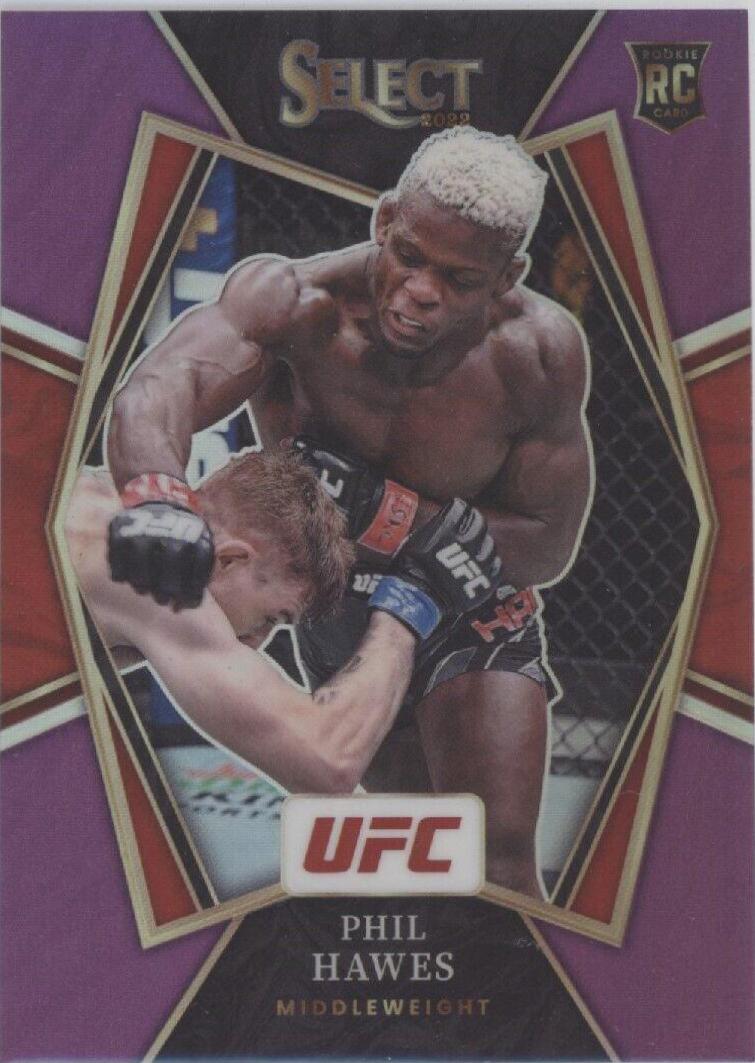 Phil Hawes 2022 Panini Select UFC Premier Level #180 Purple