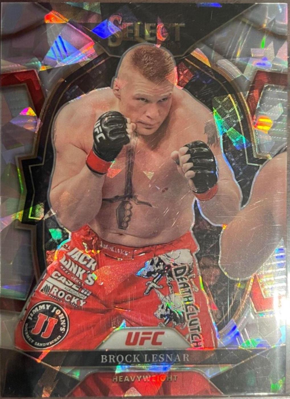 Brock Lesnar 2023 Panini Select UFC Concourse #50 Cracked Ice