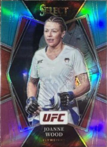Joanne Wood 2022 Panini Select UFC Premier Level #156 Teal and Pink