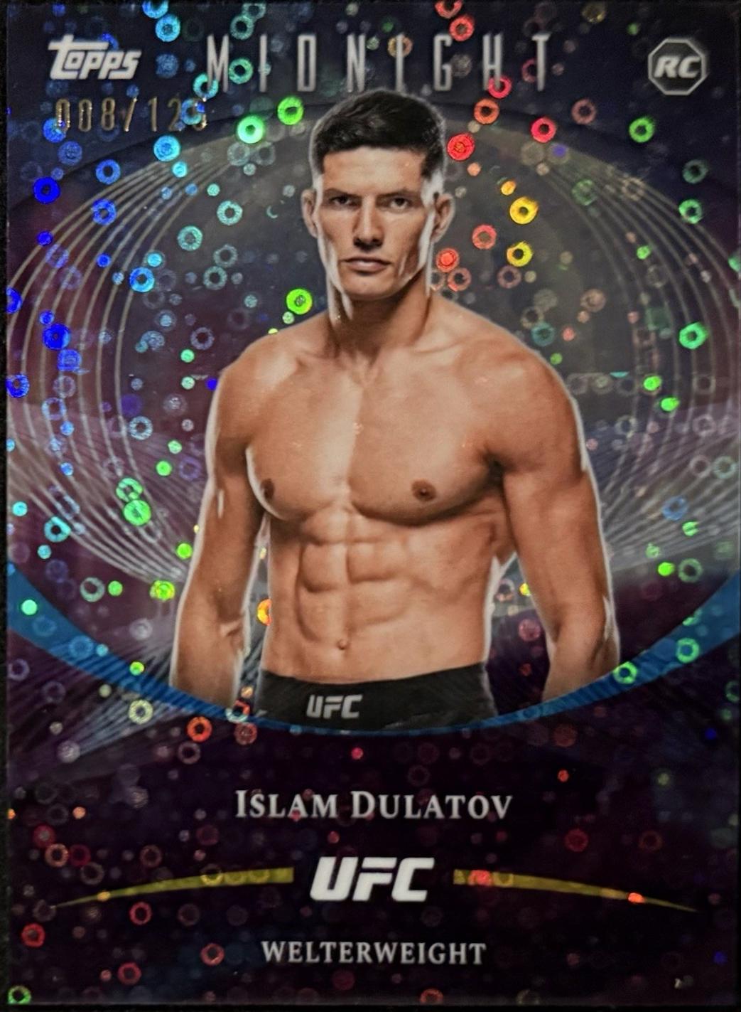 Islam Dulatov 2026 Topps Midnight UFC Base #53 Morning