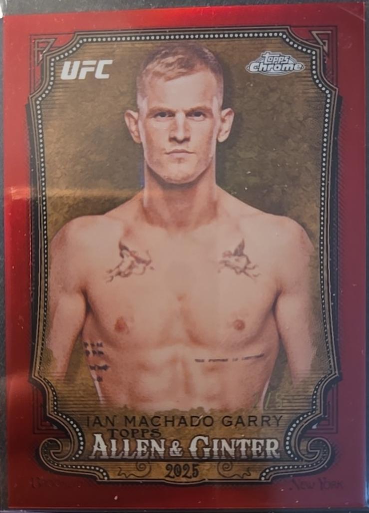 Ian Machado Garry 2025 Topps Chrome UFC Allen & Ginter #AAG-8 Red Refractor