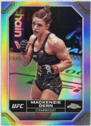 Mackenzie Dern 2024 Topps Chrome UFC Base #117 Refractor