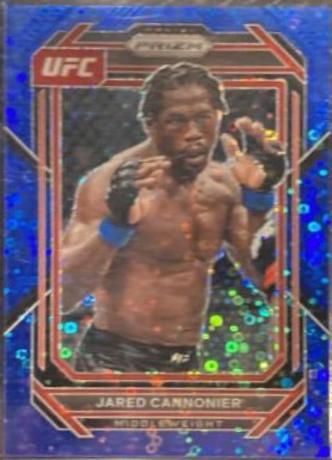 Jared Cannonier 2023 Panini Prizm Under Card UFC Base #129 Blue