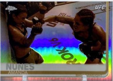 Amanda Nunes 2019 Topps Chrome UFC Base #100 Sepia