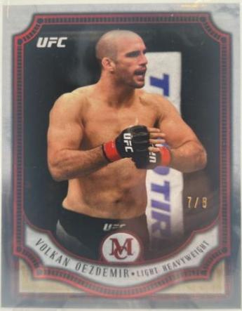 Volkan Oezdemir 2018 Topps UFC Museum Collection Base #37 Ruby