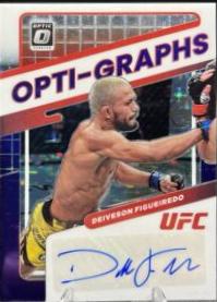 Deiveson Figueiredo 2022 Panini Donruss Optic UFC Opti-Graphs #21 Purple Stars FOTL