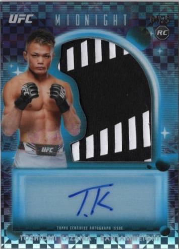 Toshiomi Kazama 2025 Topps Midnight UFC Rookie Relic Autographs #RRA-TK Moonrise