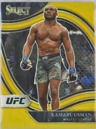 Kamaru Usman 2021 Panini Select UFC Octagonside #228 Gold