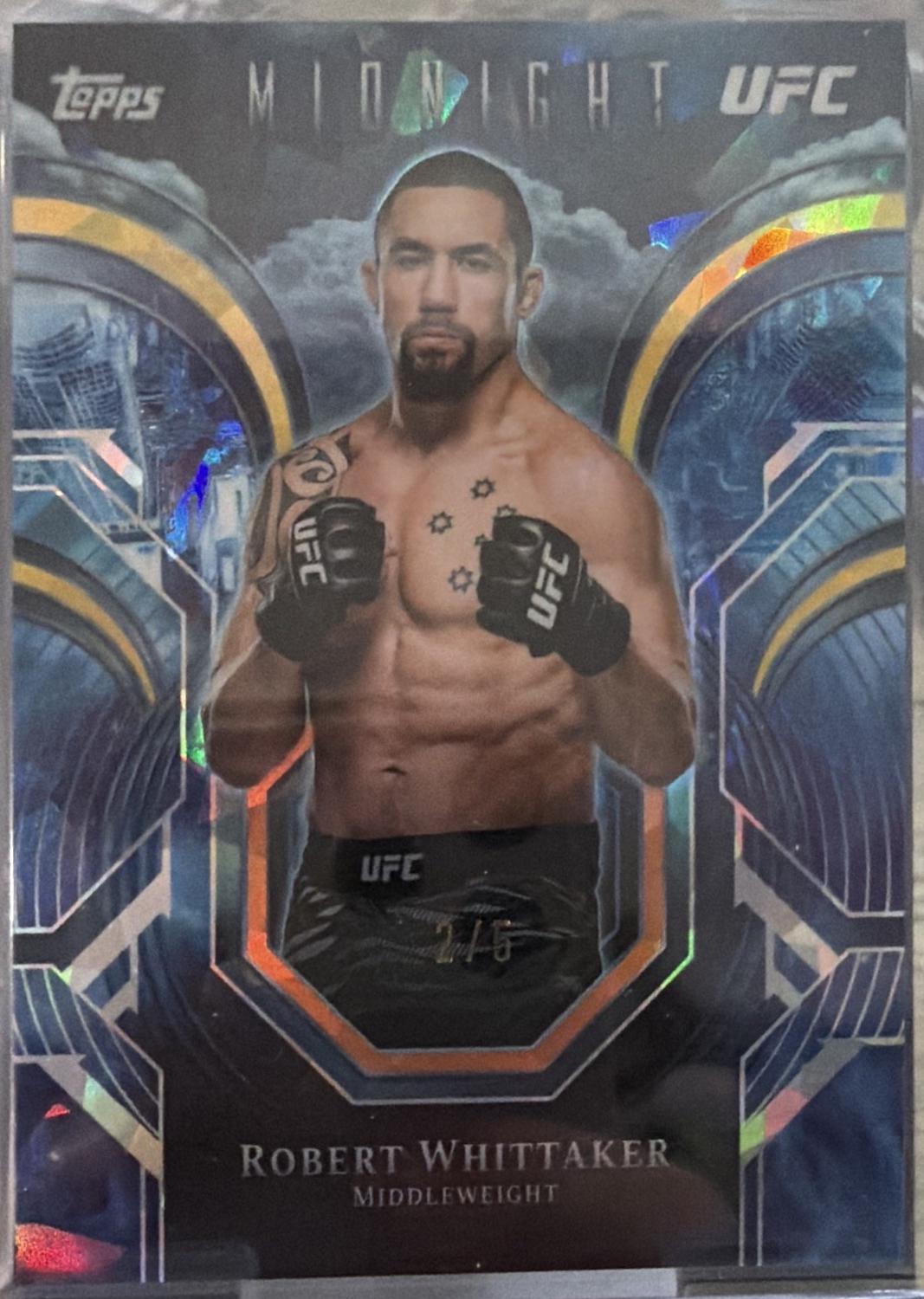 Robert Whittaker 2026 Topps Midnight UFC Night Watch #PC-23 Daybreak