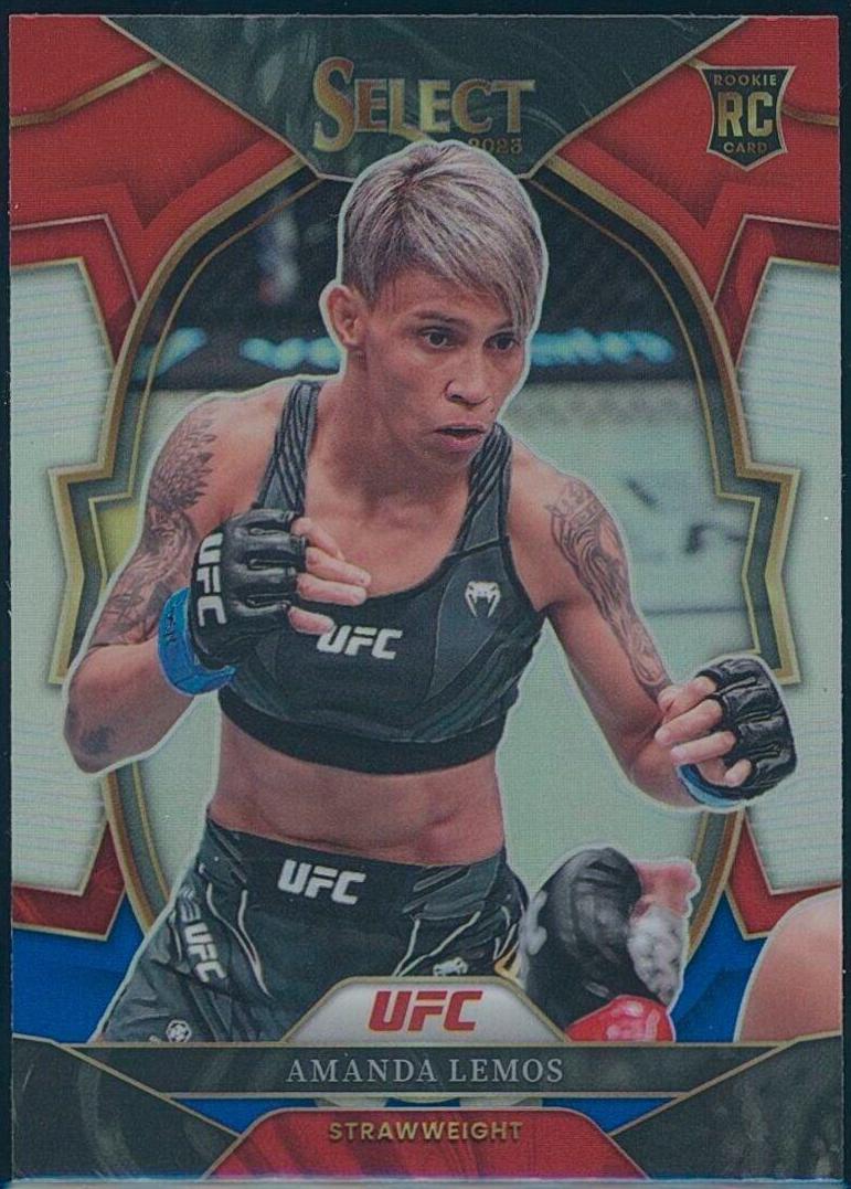 Amanda Lemos 2023 Panini Select UFC Concourse #68 Red Blue Prizm