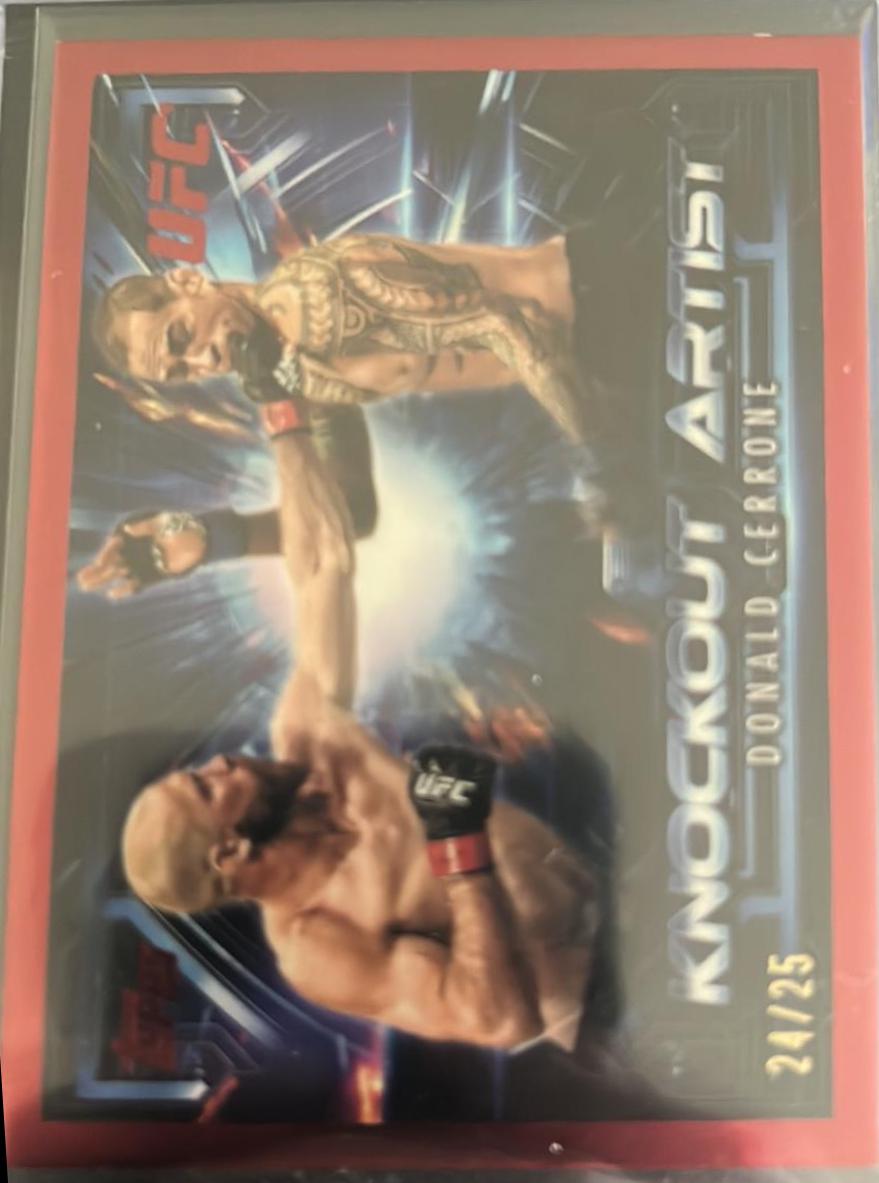 Donald Cerrone 2025 Topps Knockout UFC Knockout Artists #KA-22 Red