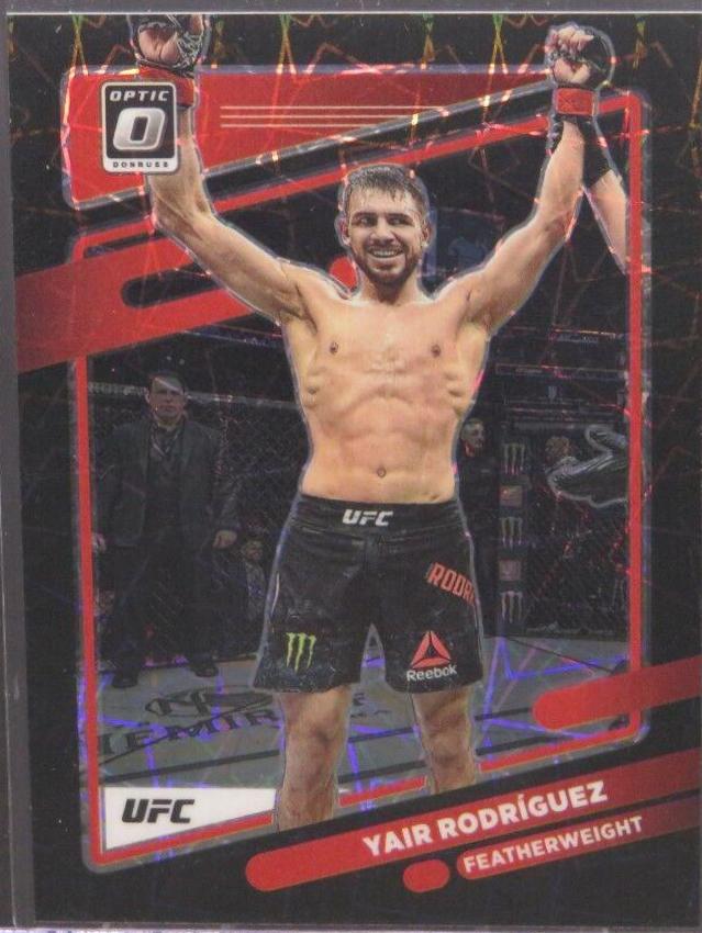 Yair Rodríguez 2022 Panini Donruss Optic UFC Base #58 Black Velocity