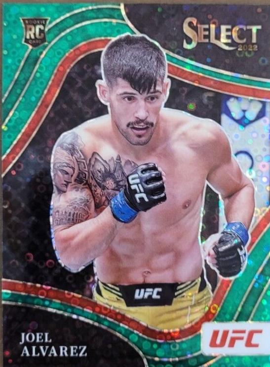 Joel Alvarez 2022 Panini Select UFC Octagonside #296 Green