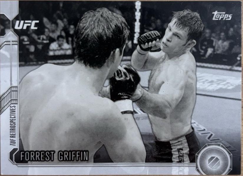 Forrest Griffin 2015 Topps UFC Chronicles Base #19 Black and White