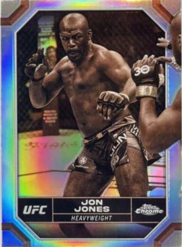 Jon Jones 2024 Topps Chrome UFC Base #97 Sepia Refractor
