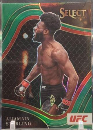 Aljamain Sterling 2022 Panini Select UFC Mezzanine #341 Green