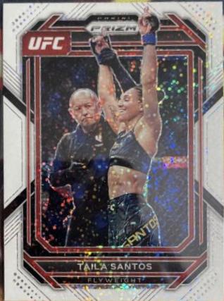 Taila Santos 2023 Panini Prizm UFC Base #118 White Sparkle