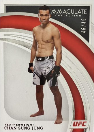 Chan Sung Jung 2022 Panini Immaculate UFC Base #79 Green