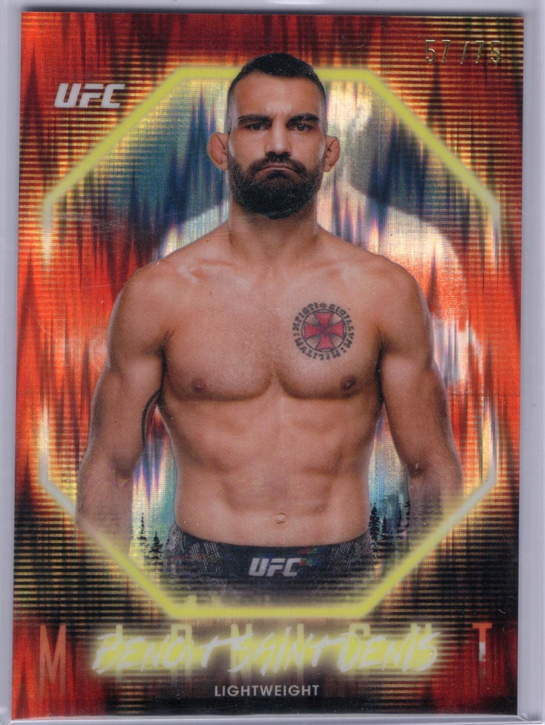 Benoit Saint Denis 2025 Topps Midnight UFC Base #54 Dusk
