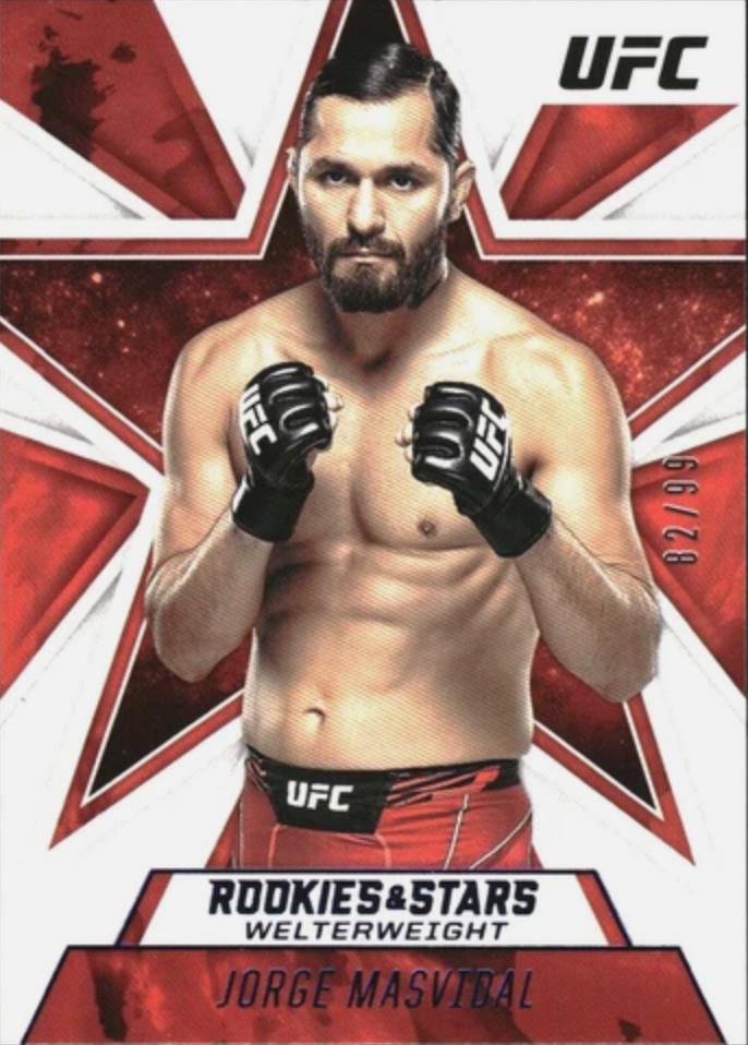 Jorge Masvidal 2021 Panini Chronicles UFC Base Rookies and Stars #82 Blue