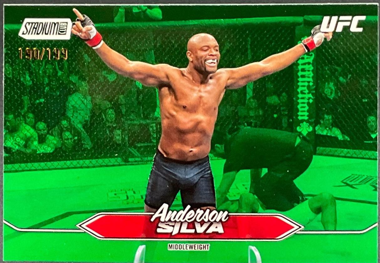 Anderson Silva 2025 Topps Stadium Club UFC Base #189 Green