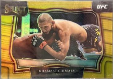 Khamzat Chimaev 2023 Panini Select UFC Octagonside #213 Gold