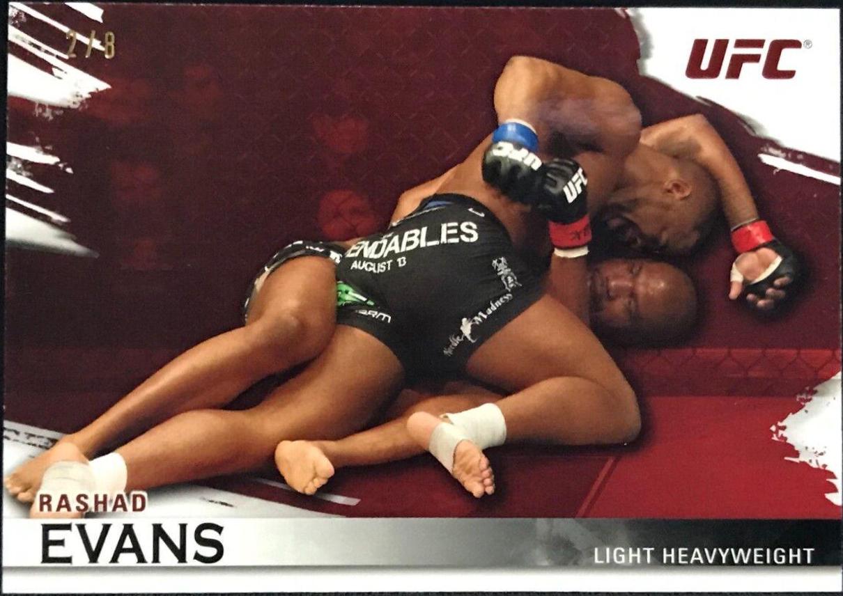 Rashad Evans 2010 Topps UFC Knockout Base #21 Red
