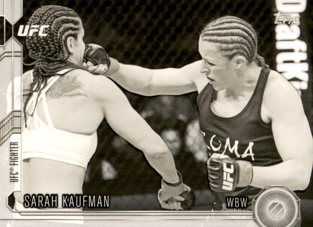 Sarah Kaufman 2015 Topps UFC Chronicles Base #211 Black and White