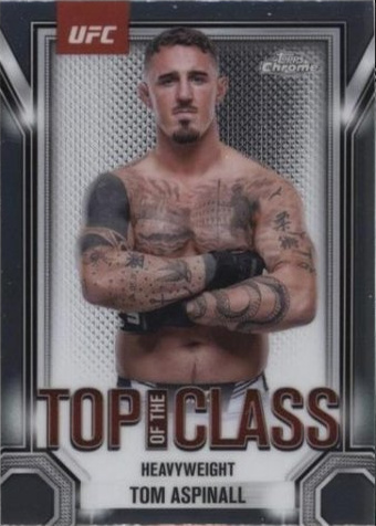 Tom Aspinall 2025 Topps Chrome UFC Top of the Class #TTC-14 Red Refractor