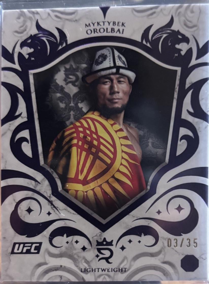 Myktybek Orolbai 2025 Topps Royalty UFC Base #68 Purple
