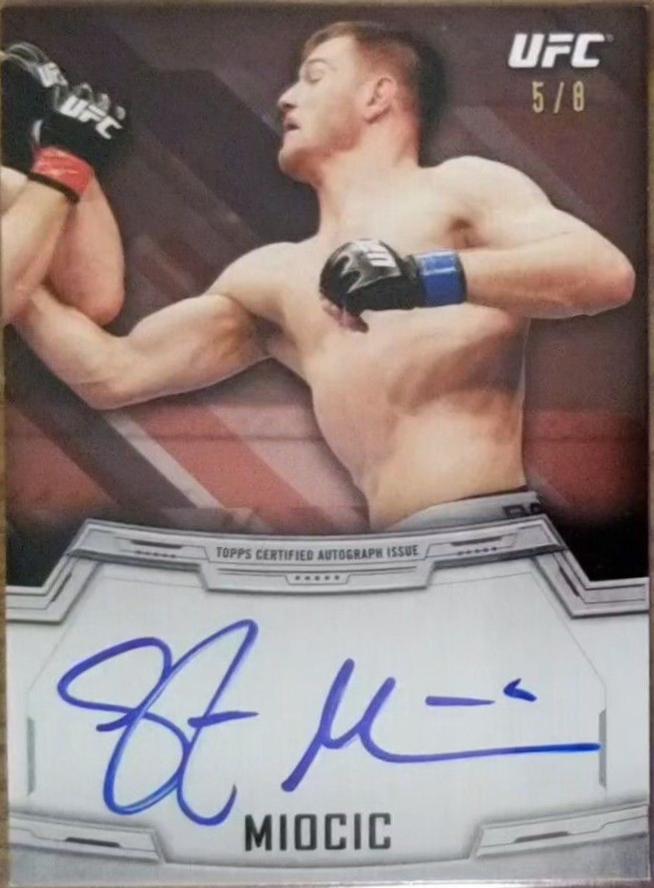 Stipe Miocic 2014 Topps UFC Knockout Autographs #KA-SM Red
