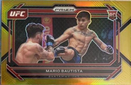 Mario Bautista 2023 Panini Prizm UFC Base #17 Gold