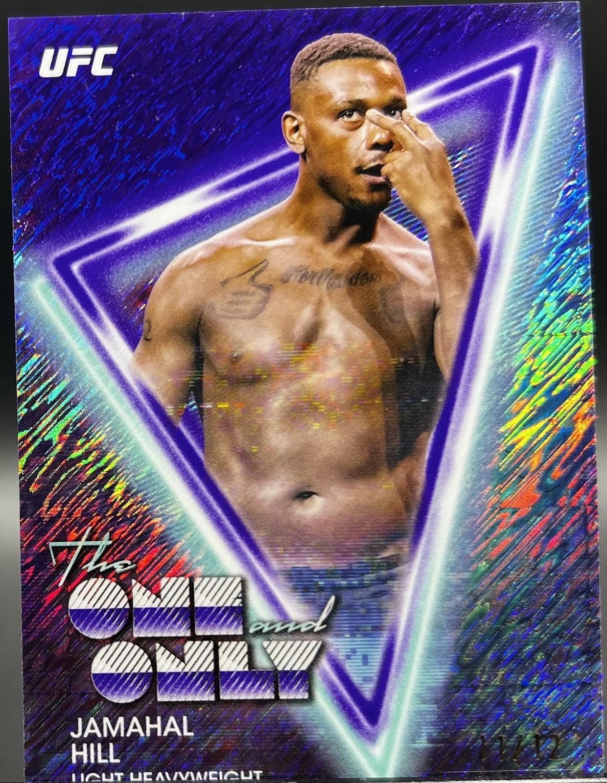 Jamahal Hill 2025 Topps Midnight UFC The One and Only #OO-14 Midnight