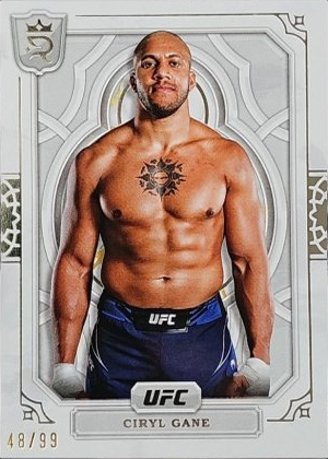 Ciryl Gane 2024 Topps Royalty UFC Base #30 Platinum