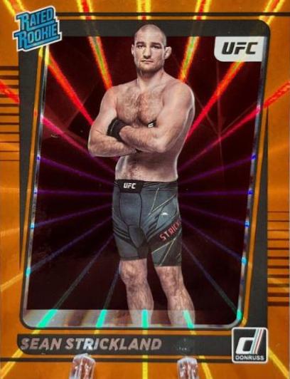 Sean Strickland 2022 Panini Donruss UFC Base #206 Orange
