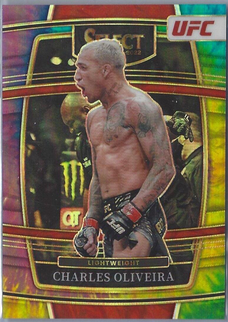 Charles Oliveira 2022 Panini Select UFC Concourse #45 Tie Dye