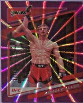 Arnold Allen 2022 Panini Donruss UFC Base #83 Purple Laser