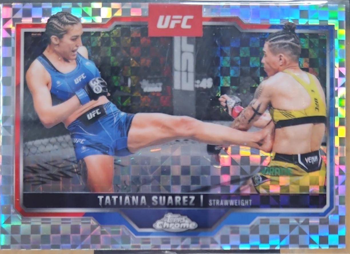 Tatiana Suarez 2025 Topps Chrome UFC Base #72 X-Fractor