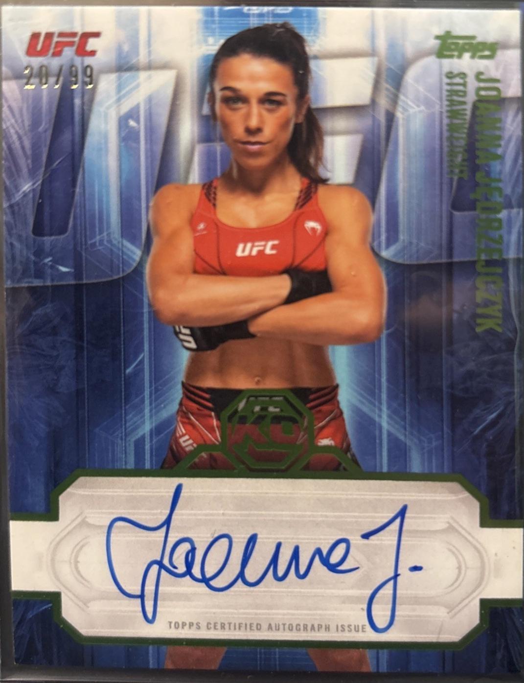 Joanna Jędrzejczyk 2026 Topps Knockout UFC Knockout Autographs #KOA-JJK Platinum