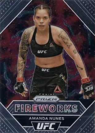 Amanda Nunes 2021 Panini Prizm UFC Fireworks #23 Black