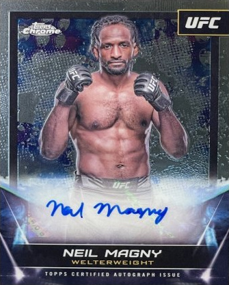 Neil Magny 2024 Topps Chrome UFC UFC Signatures #FNA-NMA Red Refractor