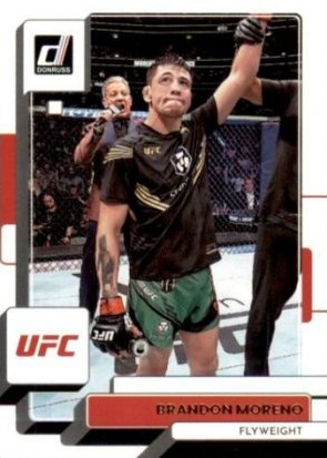 Brandon Moreno 2023 Panini Donruss UFC Base #78 Orange Laser